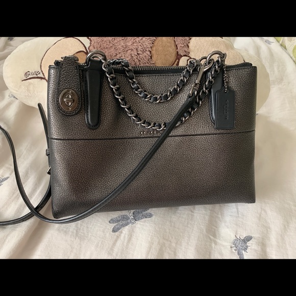 Coach mini turnlock borough bag purse - Picture 1 of 7